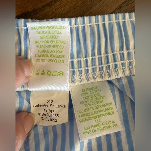 NWT Lilly Pulitzer Katia Embroidered Shorts Yellow Blue Swizzle Stripe Small - Picture 15 of 16